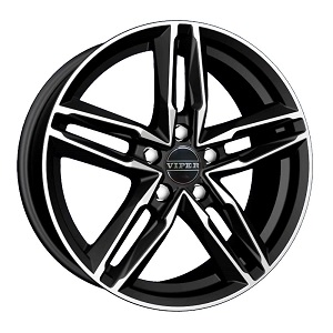 JANTE VIPER 7 X17 ET35 5X100 KOLN BLACK POLISHED 57.1
