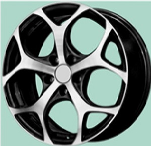 JANTE VIPER 7X17 ET45 5X100 TACOMA blackpolish 67,1